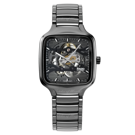 R27125152 | Rado True Square Skeleton Automatic 38 mm watch. Buy Online