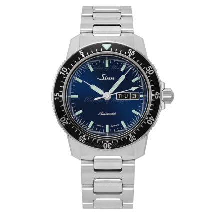 104.013 X60 | Sinn 104 St Sa I B Instrument Classic Pilot Dark Blue Dial Bracelet 41 mm watch. Buy Online