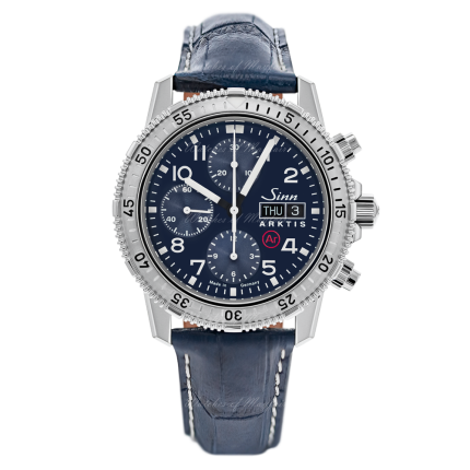 206.012 | Sinn 206 ARKTIS II Diving Chronograph Blue Dial Alligator Leather. Buy Online