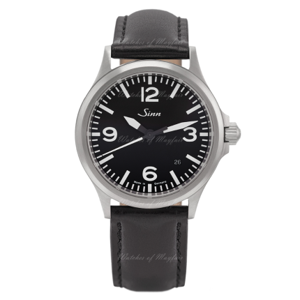 556.014 | Sinn 556 A Instrument Sporty Elegant Black Dial Leather 38.5 mm watch. Buy Online