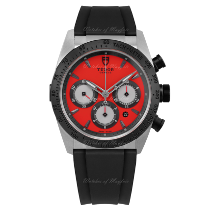 M42010N-0009 | Tudor Fastrider Black Shield Chronograph Automatic Red Dial Rubber 42 mm watch. Buy Online