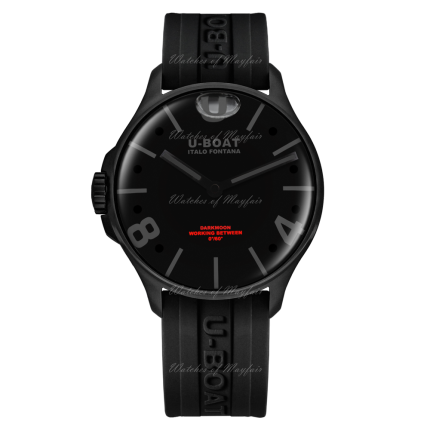 9545 | U-Boat Darkmoon 40 mm BK Black Curved PVD Quartz watch. Buy Online