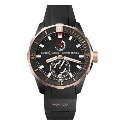 1185-170LE-3/BLACK-MON | Ulysse Nardin Diver Chronometer 44 mm watch. Buy Online