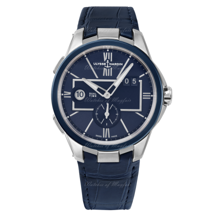 243-20/43 | Ulysse Nardin Executive Dual Time 42mm watch. Buy Online