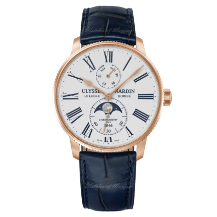 1192-310-0A/1A | Ulysse Nardin Marine Torpilleur Moonphase 42 mm watch. Buy Online