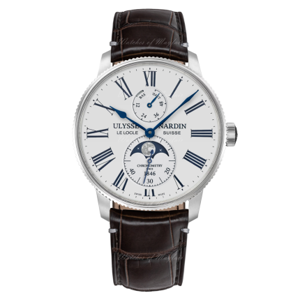 1193-310LE-0A-175/1B | Ulysse Nardin Marine Torpilleur Moonphase Chronometer 42 mm watch. Buy Online