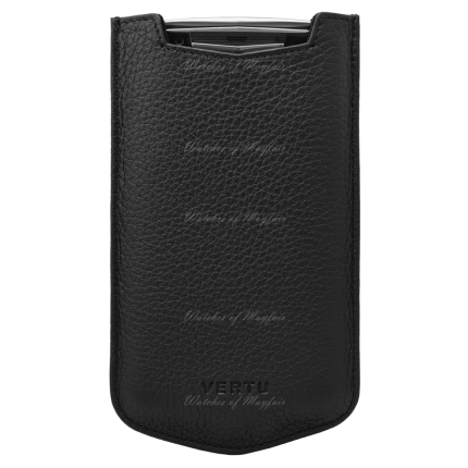 004-00004-002-01 | Vertu Aster P Slip Calf  Jade Black Leather Case. Buy Online