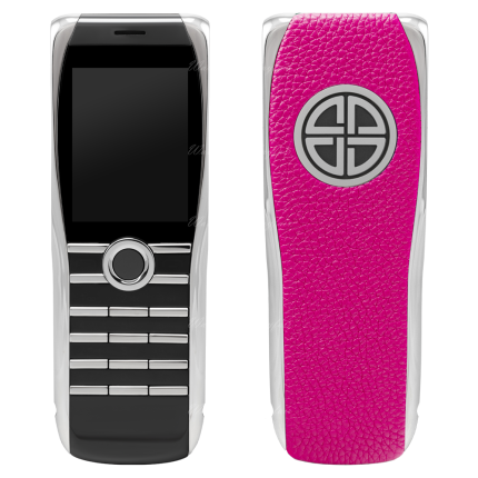 X7221-012-01 | XOR Titanium X2 Pink  Calf Leather phone. Buy Online