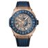 471.OL.7128.RX | Hublot Big Bang Unico GMT King Gold Blue Ceramic 45 mm watch. Buy Online