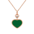 Chopard Happy Hearts Rose Gold Agate Pendant 797482-5101