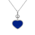 Chopard Happy Hearts White Gold Lapis Lazuli Diamond Pendant 797482-1501