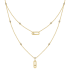 8852 | Messika Move Uno 2 Rows Yellow Gold Necklace. Buy online.